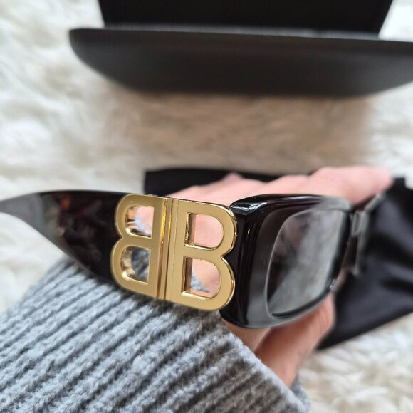 Authentic ✅️ Balenciaga Dynasty Rectangle Sunglasses - Picture 4 of 10